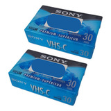 Kit Com 2 Fitas Filmadoras Vhs-c Sony