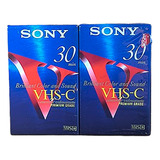 Kit Com 2 Fitas Vhs-c Para Gravação - Virgens Lacradas