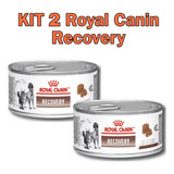  Kit Com 2 Recovery Royal Canin Cães E Gatos- 195 G