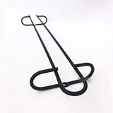 Kit Com 2 Suporte Porta Taças Preto All Black 42cm De Armário Suspenso