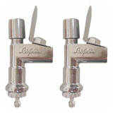 Kit Com 2 Torneiras Para Bebedouro Tipo Jato Marca Lupa