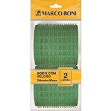 Kit Com 2 Un Modelador De Cachos Com Velcro 60mm Marco Boni Cor Verde