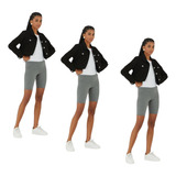 Kit Com 3 Bermudas Cotton Femininas Malwee Em Algodão Oferta
