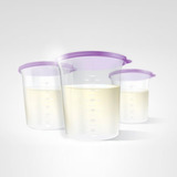 Kit Com 3 Copos Dosadores Para Bebês Pote Leite 60ml Alleite