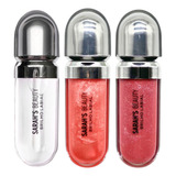 Kit Com 3 Gloss Labial Sarahs Beauty Lip Glos Brilho Kiko