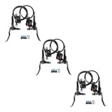 Kit Com 3 Pares De Freios Shimano Mt200 Hidráulico Original