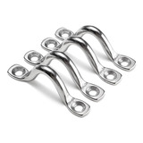 Kit Com 4 Alça Inox 5mm Porta Defensa Passa Cabo Barco 
