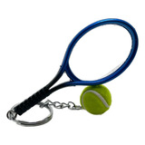 Kit Com 4 Chaveiros Bolinha + Raquete Grand Slam Wimbledon