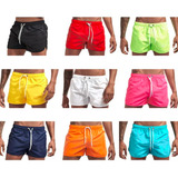 Kit Com 4 Shorts Masculino Bermuda Praia Mauricinho Tactel