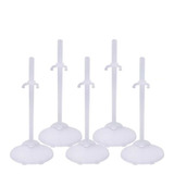 Kit Com 5 Suporte Transparente Pra Boneca Barbie Susi Ken
