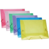 Kit Com 50 Pastas Com Elástico Coloridas Acp Tamanho Ofício 