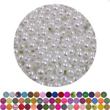 Kit Com 500g Aprx 10.000 Pçs - Perola Inteira 5mm Abs C/furo