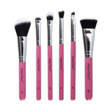 Kit Com 6 Pincéis Profissionais Nécessaire-2 Travel Beauty
