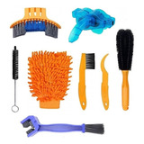 Kit Com 8 Peças Para Limpeza Quadro Roda Relação Bike A8