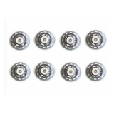 Kit Com 8 Rodas Para Patinete Com 16 Rolamentos Abec-7