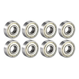 Kit Com 8 Rolamentos 608 Blindado - Abec 5 - Skate