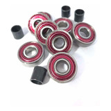 Kit Com 8 Rolamentos Abec 5 + Espaçadores