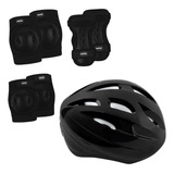 Kit Com Joelheira + Cotoveleira+ Protetor Punho+ Capacete