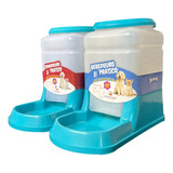 Kit Comedouro E Bebedouro Automático Refil Cães E Gatos 3l
