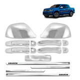 Kit Completo Amarok 10/21 Retro + Frisos Slim + Maçanetas