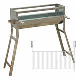 Kit Completo De Churrasqueira Carvão Portatil Dobravel Para Churrasco Espetinhos Com Grelha Aramada