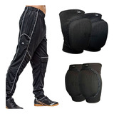 Kit Completo Goleiro Kanxa Joelheira Cotoveleira Calça + Nf