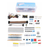Kit Componentes Eletrônicos 830 Pontos Conexão Para Arduino