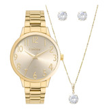 Kit Condor Feminino Dia A Dia Dourado - Co2035nda/k4x Fundo Champagne