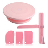Kit Confeiteiro Bailarina Para Bolo Alisador E Espátula Wave