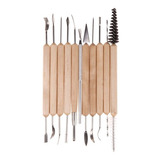 Kit Conjunto 11 Estecas Esculturas Argila Clay Artesanato