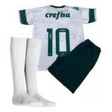 Kit Conjunto Infantil De Time Palmeiras + Meião
