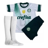 Kit Conjunto Infantil De Time Palmeiras + Meião