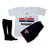 Kit Conjunto Infantil E Juvenil Diversos Time Com Meião