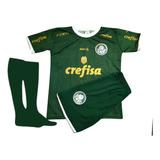 Kit Conjunto Infantil E Juvenil Diversos Times Com Meião