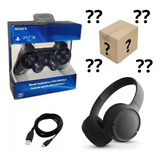 Kit Controle Compativel Ps3 + Fone + Produto Surpresa Brinde