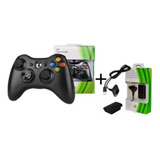 Kit Controle S/fio Joystick Xbox 360 + Bateria Recarregavel