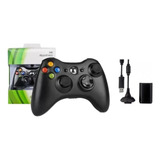 Kit Controle Sem Fio Xbox 360 + Baterias Recarregável + Cabo
