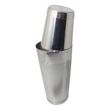 Kit Coqueteleira Boston 840ml E Mini Tin Inox Com Peso 