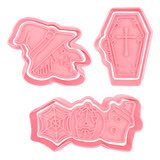 Kit Cortador E Carimbo Halloween 4 3d - Ref. 1028 - 3 Unidad