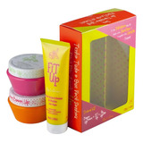 Kit Creme Hidratante Esfoliante Redutor De Medidas Peach Up Fragrância Pêssego - Travel Kit Hidratante Anticelulite Esfoliante Algas Redutor De Medidas Estrias Bumbum Perfeito Vegano Ótimo