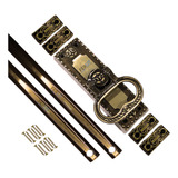 Kit Cremona Decorada Com 02 Hastes 60cm Acabamento Colonial