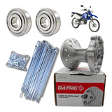 Kit Cubo Roda Raios Rolamento Dianteira Xtz 125 Freio Disco 