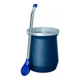 Kit Cuia Copo Térmico Com Bomba Inox Erva Mate Tereré 300 Ml
