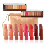 Kit Dalla Make Up Paletas De Sombra Batons E Nécessaire