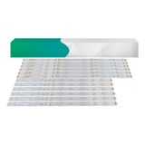 Kit De 12 Barras Led Tv Aoc Le50d1452 Nova
