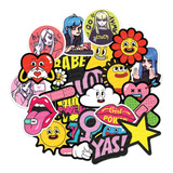 Kit De 25 Adesivos Fofinho Cute Feminino Girl Power Sticker