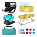 Kit De Acessórios Nintendo Switch Lite Yoowa 11 Em 1 Com Est