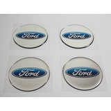 Kit De Adesivos Compatível Emblemas Resinados Roda 68mm F475 Cor Azul