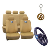 Kit De Capas De Couro Banco Carro Gol Polo Golf Fox Voyage