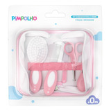 Kit De Cuidado Para Bebês Pimpolho Kit Higiene Infantil 5 Pçs E Necessaire Rosa Pimpolho 92561 Rosa - X 6